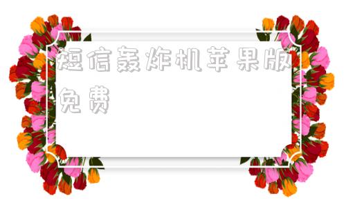 短信轰炸机苹果版免费最新轰炸手机短信软件ios